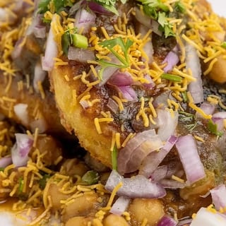 Aloo Chole Tikki Chaat