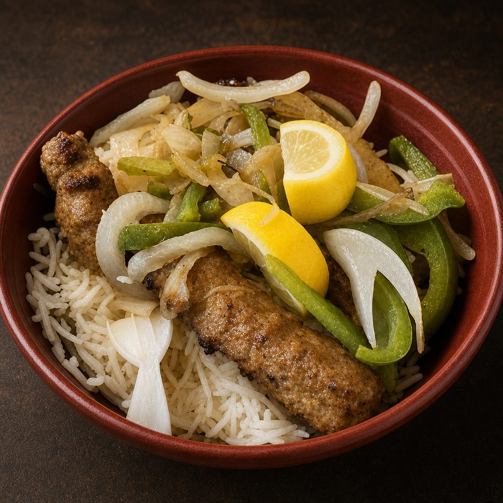 Chicken Sheekh Kebab.