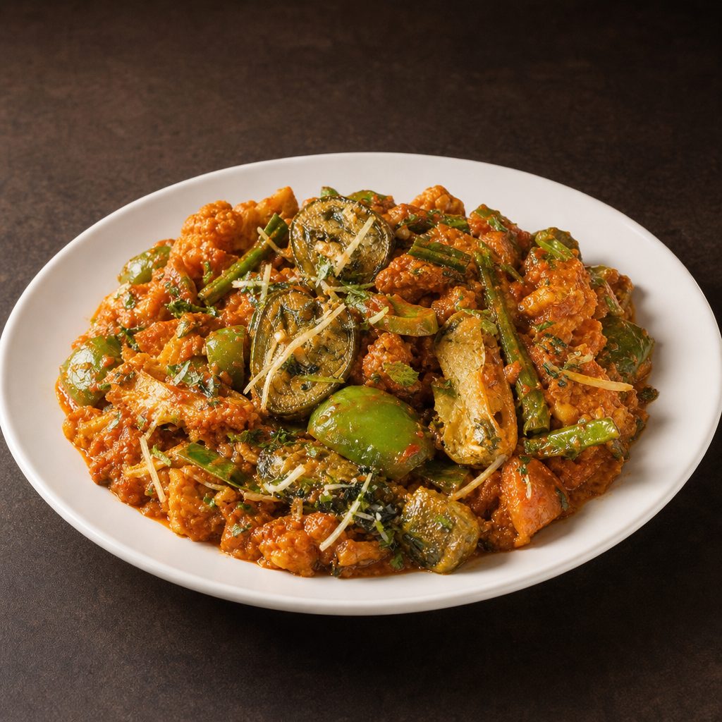 Mixed Vegetables Curry.
