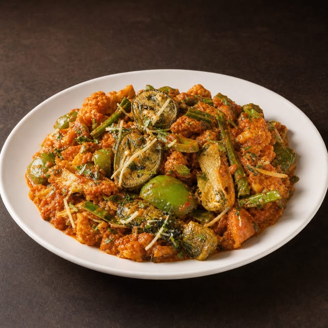 Mixed Vegetables Curry.