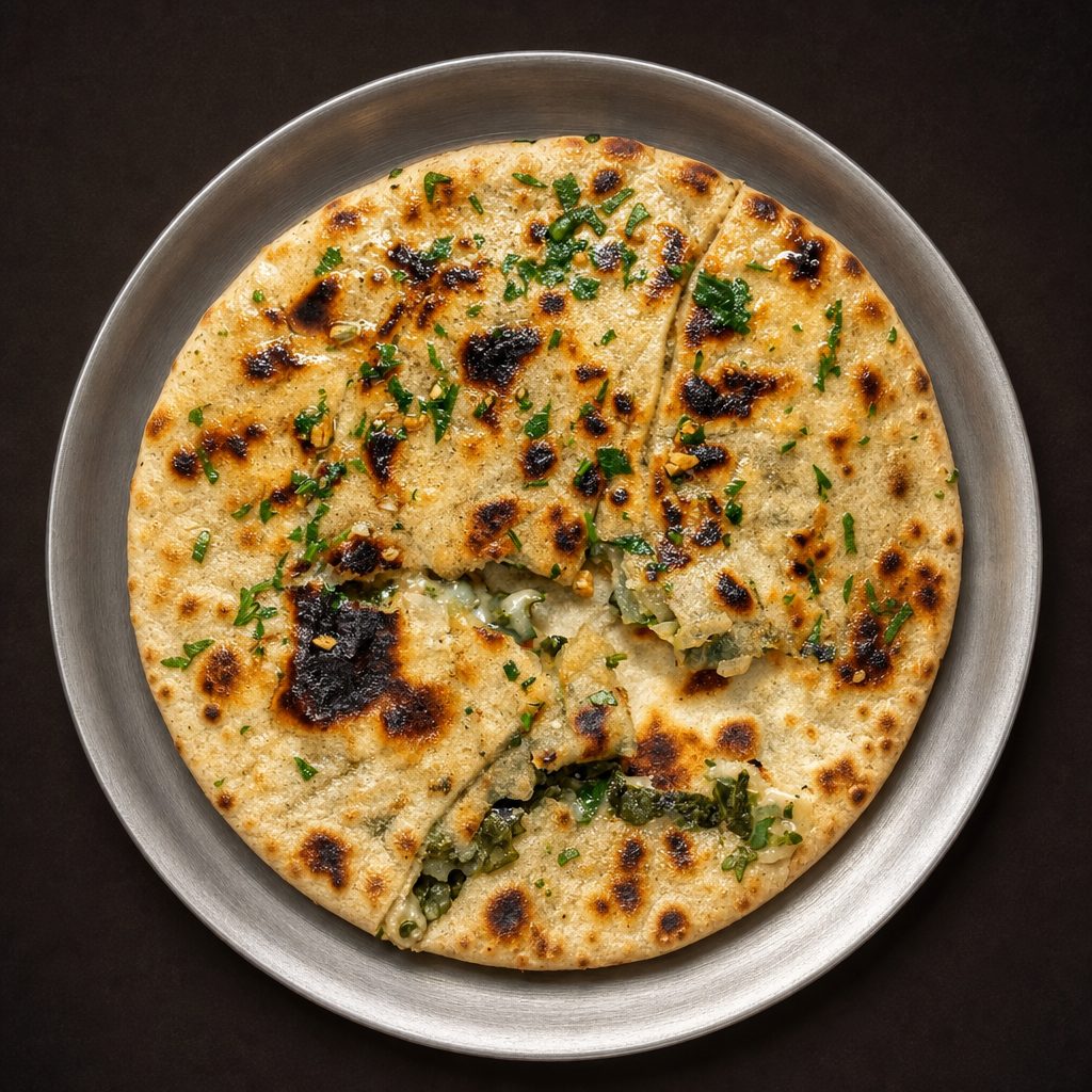Spinach Naan.