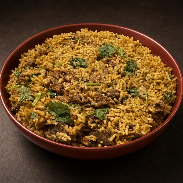 Goat Biryani.