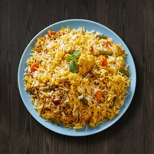 Vegetable Biryani.