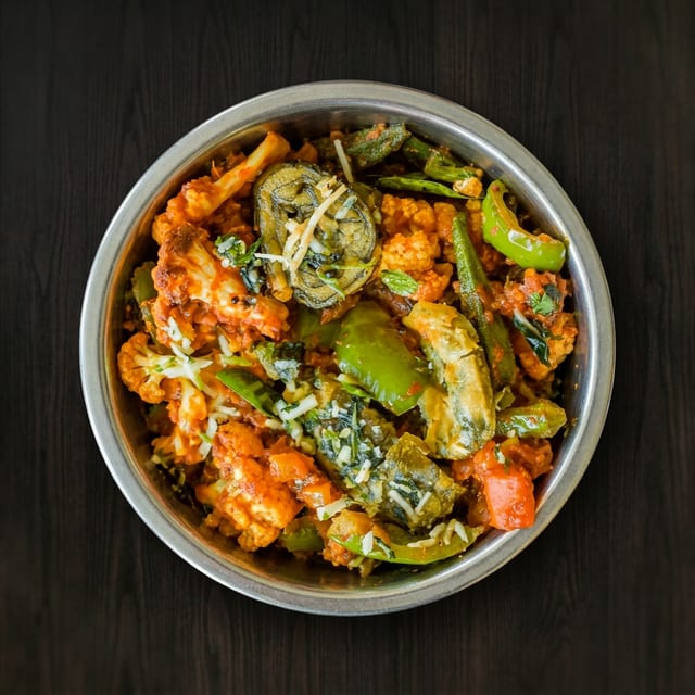 Mixed Vegetables Curry.