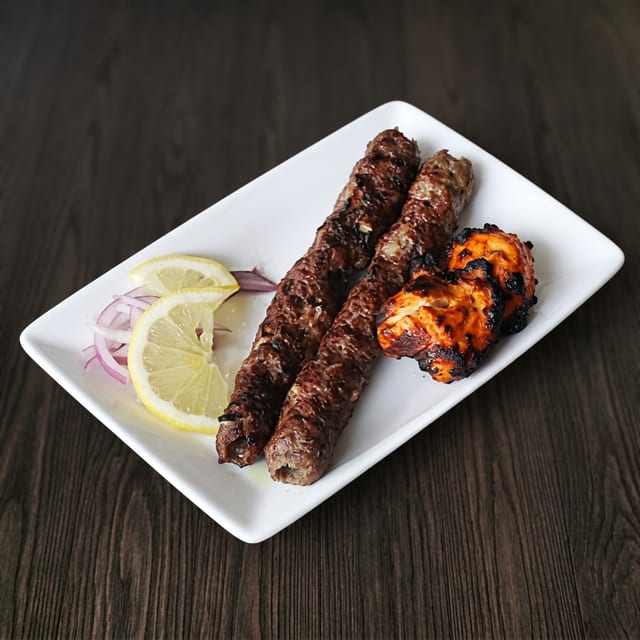 Lamb Seekh Kebab.