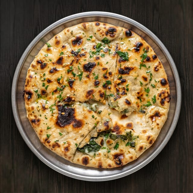 Spinach Naan.