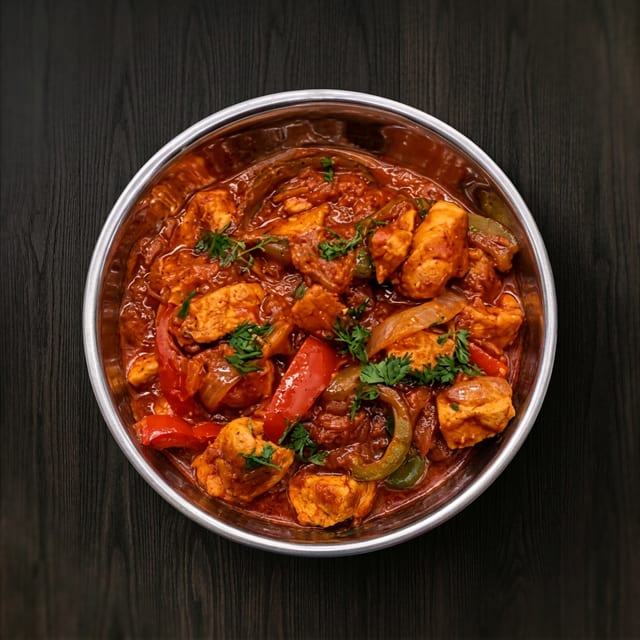 Chicken Jalfrezi.
